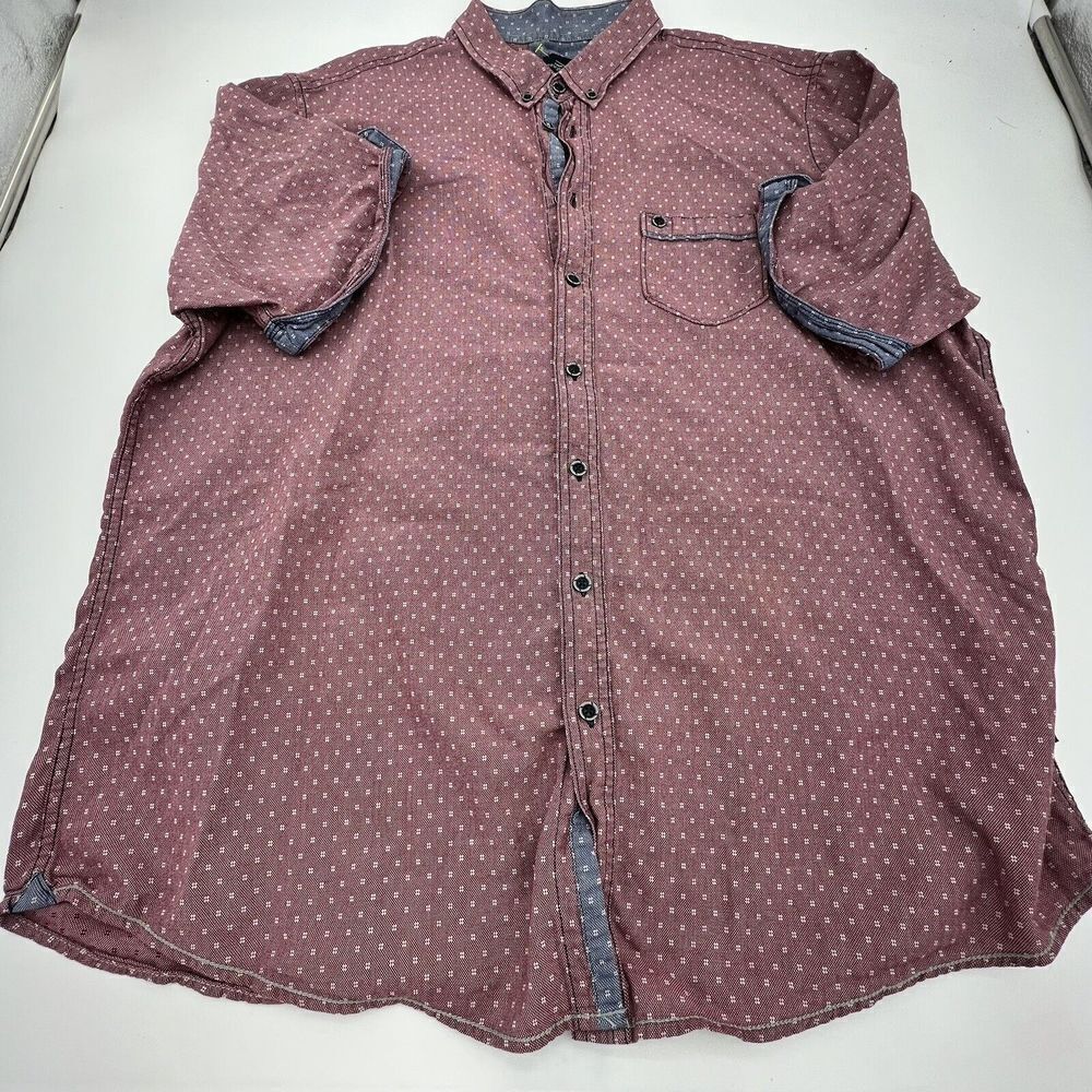 Engbers Regular Fit Red Shirt Sleeve Shirt Size 3XL